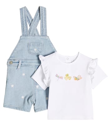 Baby embellished T-shirt and dungarees set | Tartine et Chocolat