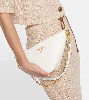 Schultertasche Triangle Mini aus Leder | Prada