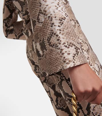 Snake-print turtleneck top | Stella McCartney