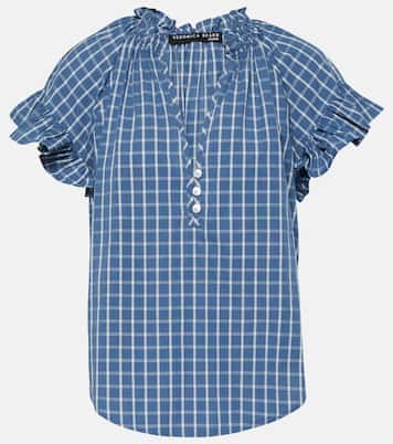 Blusa Milly de algodón con volantes | Veronica Beard