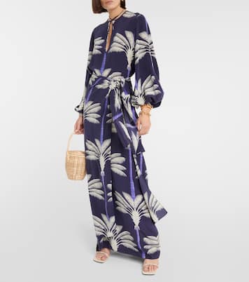 Besticktes Wickelkleid aus Seide | Johanna Ortiz