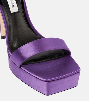 Sandali in raso con plateau | Victoria Beckham