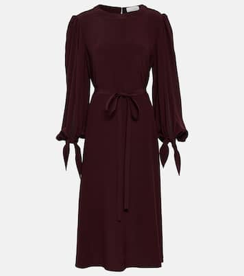 Silk crêpe de chine midi dress | Chloé
