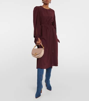 Silk crêpe de chine midi dress | Chloé
