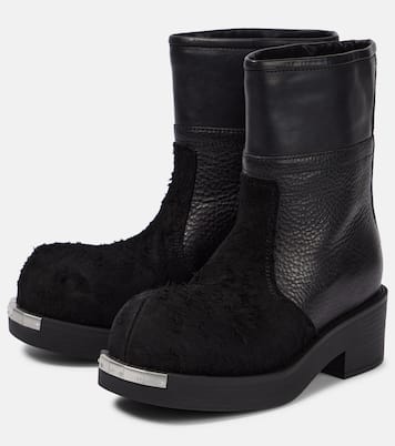 Botines de piel y ante | MM6 Maison Margiela
