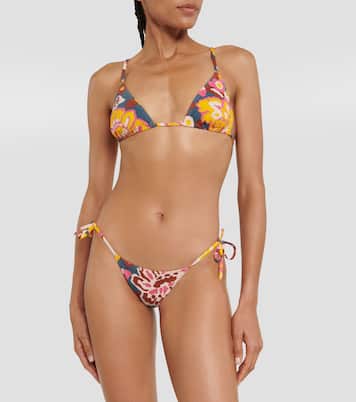Kaki printed bikini bottoms | Eres