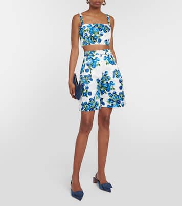 Top cropped Zori con stampa | Emilia Wickstead