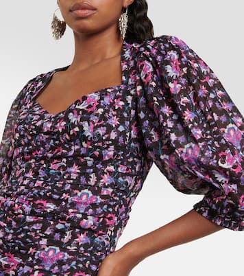 Vestido corto Lunesa de algodón estampado | Marant Etoile