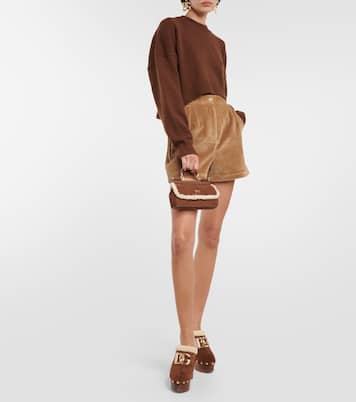 Shorts a vita alta in velluto a coste | Dolce&Gabbana