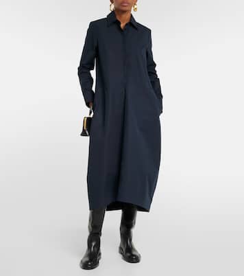 Vestido camisero de algodón | Jil Sander