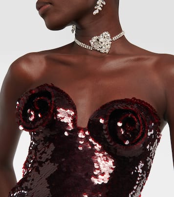 Sequined bustier top | Magda Butrym