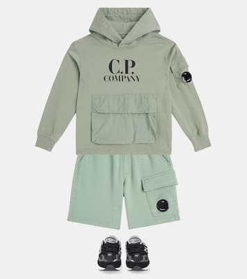 Shorts cargo de forro polar de algodón | C.P. Company Kids