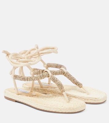 Sunkissed embellished thong sandals | Aquazzura
