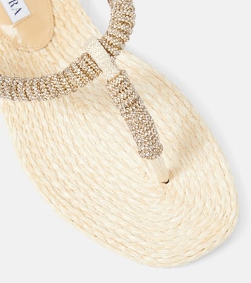 Sunkissed embellished thong sandals | Aquazzura