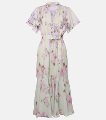 Blooming Volumes floral cotton midi dress | Dorothee Schumacher