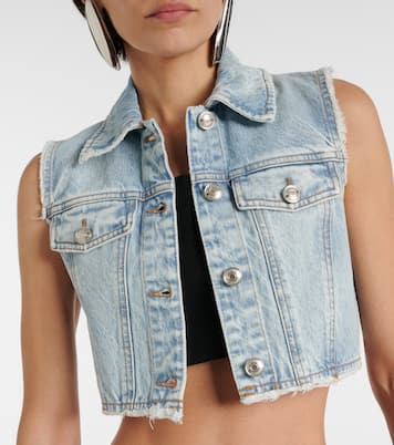 Gilet cropped di jeans  | Sportmax