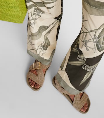 Sandales Paula's Ibiza Ease en daim | Loewe