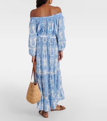 Eclipse printed off-shoulder midi dress | Melissa Odabash