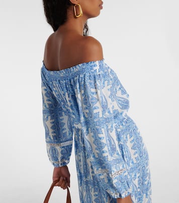 Eclipse printed off-shoulder midi dress | Melissa Odabash