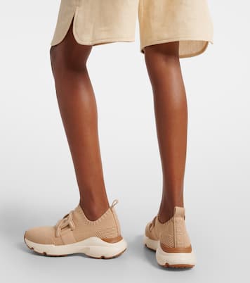 Sneakers Kate in maglia con pelle | Tod's