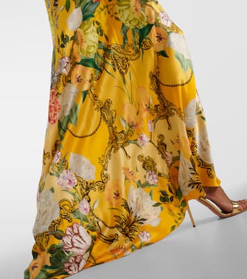 Floral silk satin slip dress | Camilla