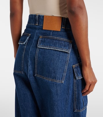 Pantalones anchos de denim de tiro medio | Plan C