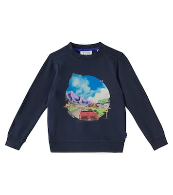 Printed cotton jersey sweatshirt | Scotch & Soda Kids
