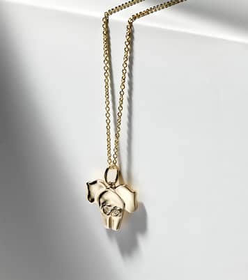 Collier Elephant Tail en or 14 ct et diamants | Sydney Evan
