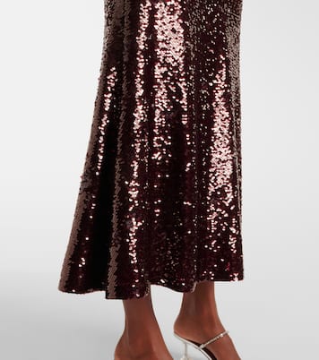Abito midi con cut-out e paillettes | Self-Portrait