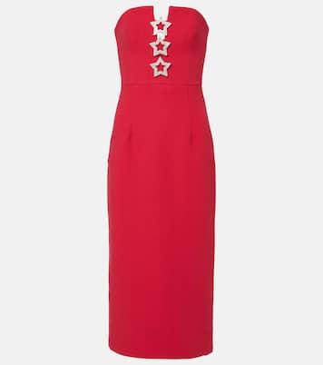 Verziertes Midikleid Akari aus Crêpe | Rebecca Vallance