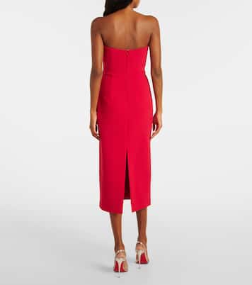 Verziertes Midikleid Akari aus Crêpe | Rebecca Vallance