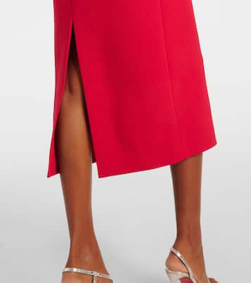 Verziertes Midikleid Akari aus Crêpe | Rebecca Vallance