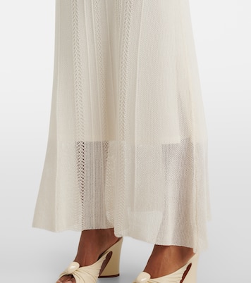 Treillis crochet cotton-blend midi dress | Faithfull
