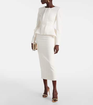 Crêpe pencil skirt | Roland Mouret