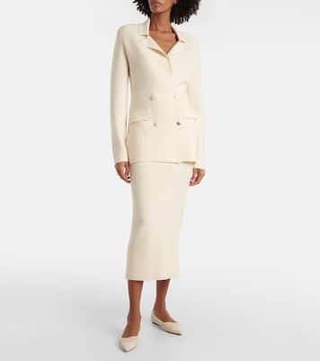 Jupe crayon Circe en laine vierge | Gabriela Hearst