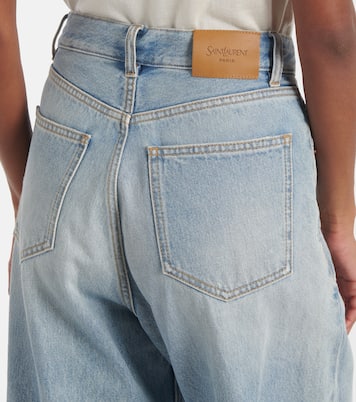 Jeans a gamba larga e vita alta | Saint Laurent