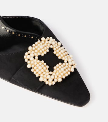 Pumps slingback Gibsli 70 in suede | Manolo Blahnik