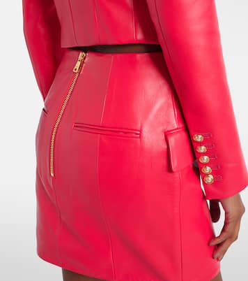 Minigonna in pelle | Balmain