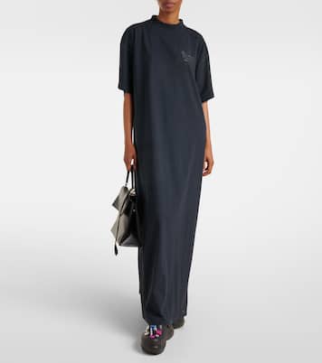 Robe t-shirt en coton à logo | Balenciaga