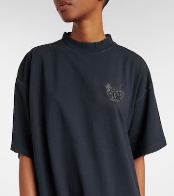 Robe t-shirt en coton à logo | Balenciaga