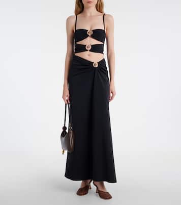 Pumps Minette in mesh con cristalli | Christopher Esber