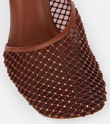Pumps Minette in mesh con cristalli | Christopher Esber