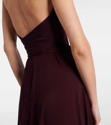Draped halterneck maxi dress | Alaïa