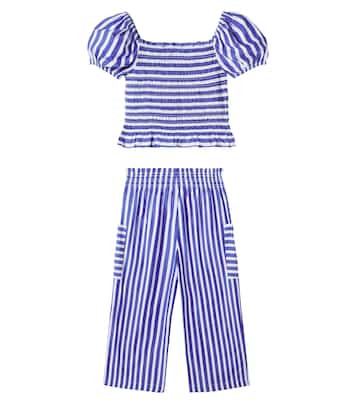 Ensemble top et pantalon rayés en coton | Polo Ralph Lauren Kids