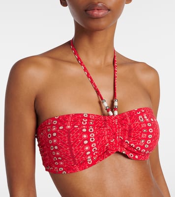 Salmage printed halterneck bikini top | Marant Etoile