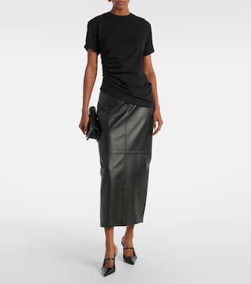 T-shirt asimmetrica in cotone | Victoria Beckham