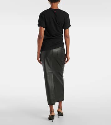 T-shirt asimmetrica in cotone | Victoria Beckham