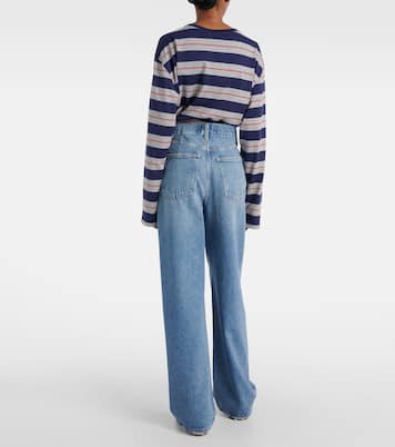 Franka mid-rise wide-leg jeans | Agolde