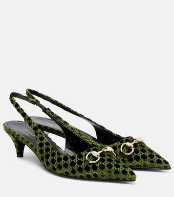 GG Horsebit Erin slingback pumps | Gucci