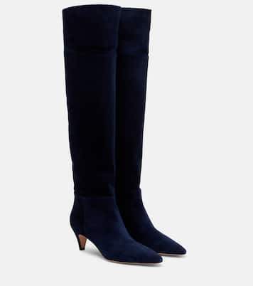 Pointy 55 suede knee-high boots | Gianvito Rossi
